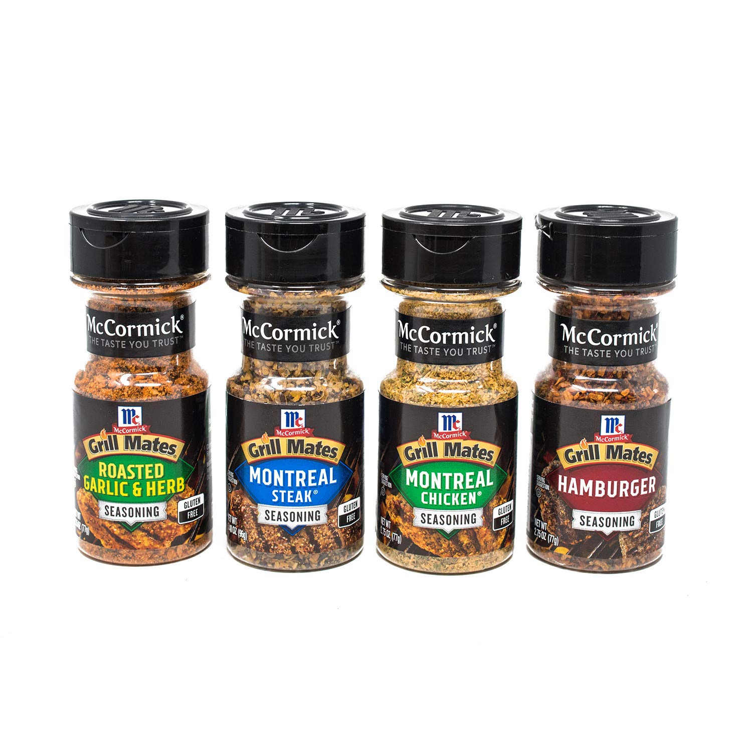 McCormick Grill Mates Spices Everyday Grilling Variety Pack (Montreal Steak, Montreal Chicken, Roasted Garlic & Herb, Ha